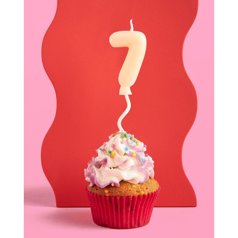 #7 Birth-YAY Candle – pastel bubble candle
