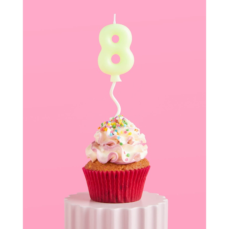 #8 Birth-YAY Candle – pastel bubble candle