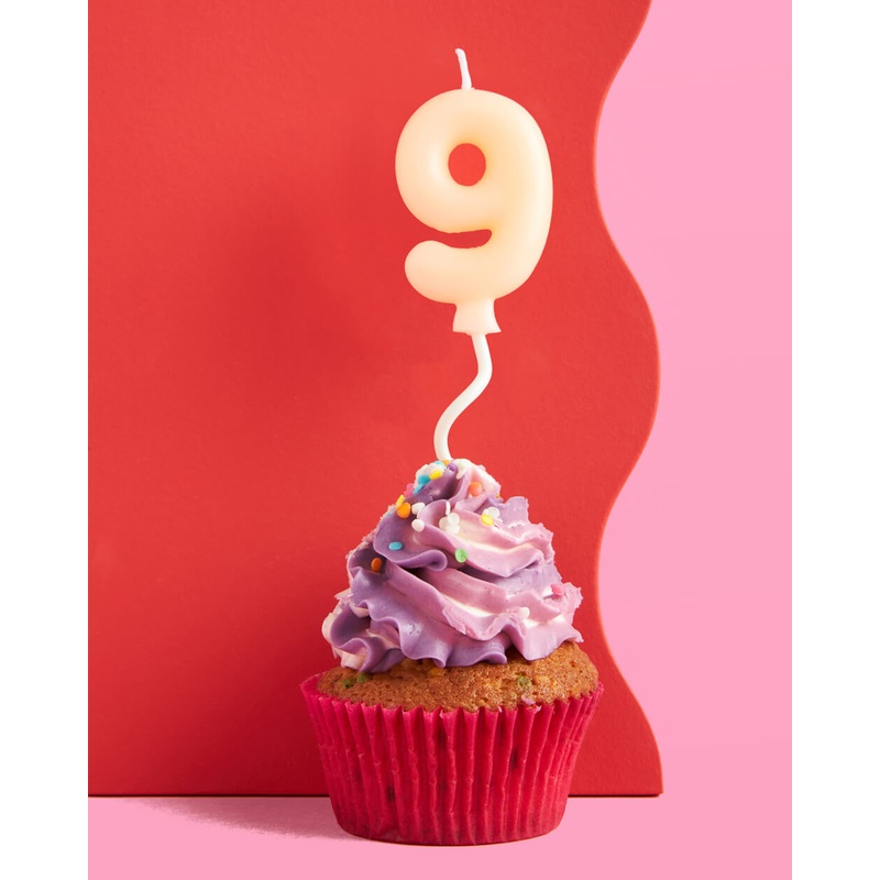 #9 Birth-YAY Candle – pastel bubble candle