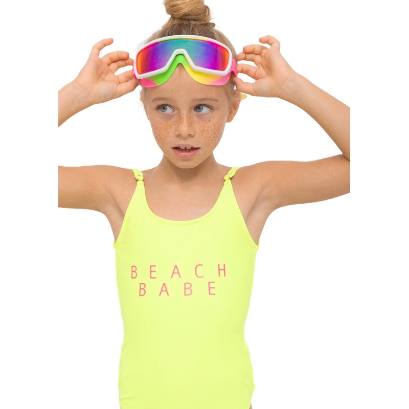Beach Babe Neon Yellow Swimsuit