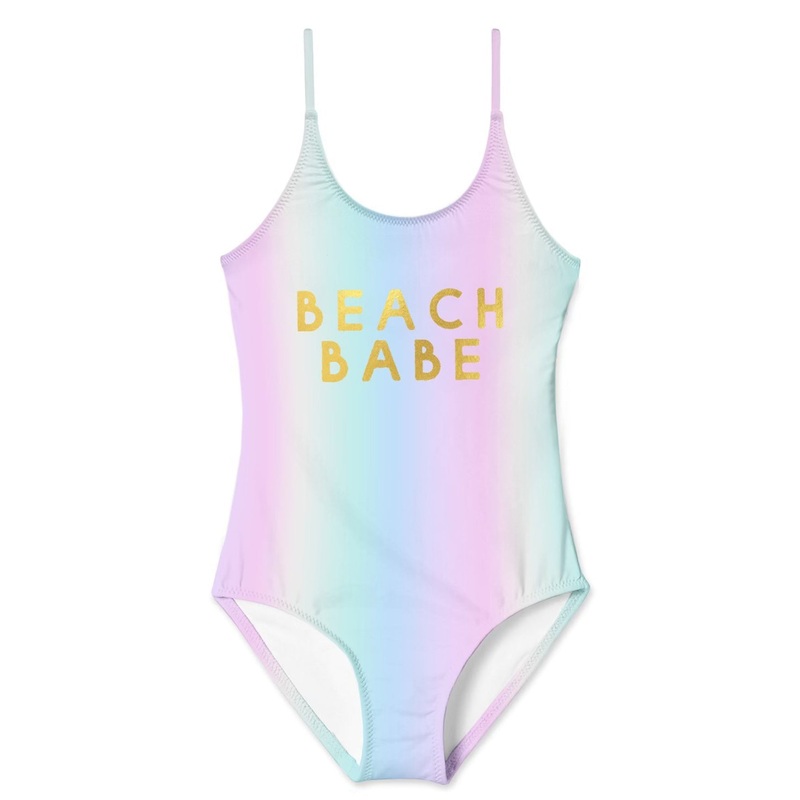 Beach Babe Rainbow Swimsuit|5y|6y|7y|8y|10y|12y