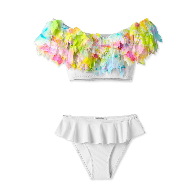 Citrus Petal White Bikini|4y|6y|8y|10y|12y|14y
