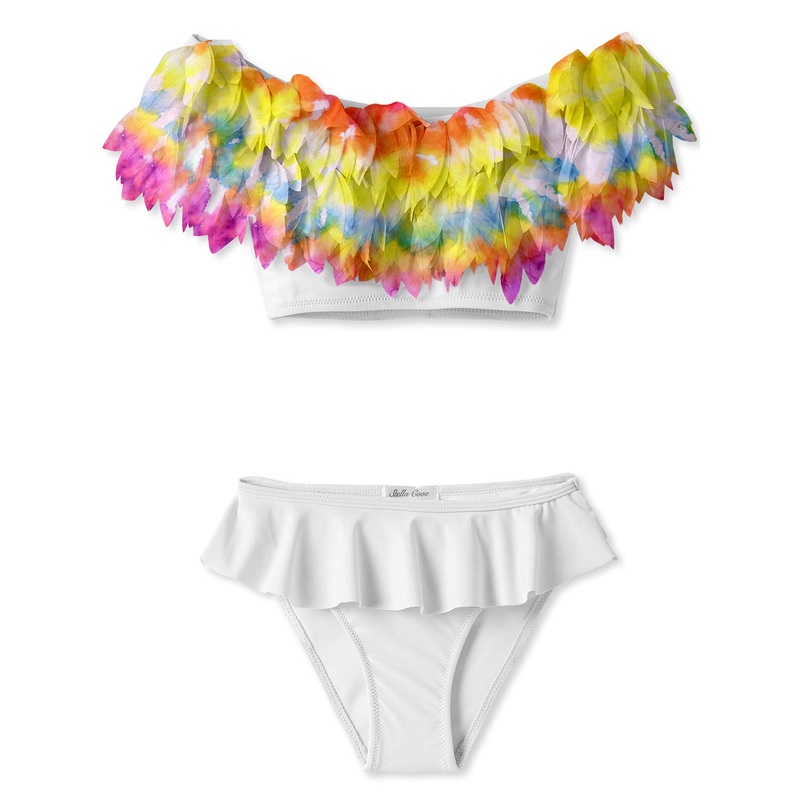 I Love You Forever Petals White Bikini