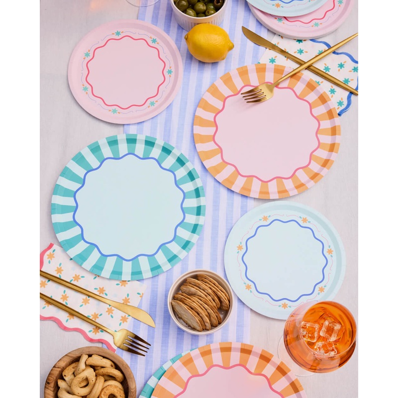 Italian Summer Plates – 32 matte paper plates