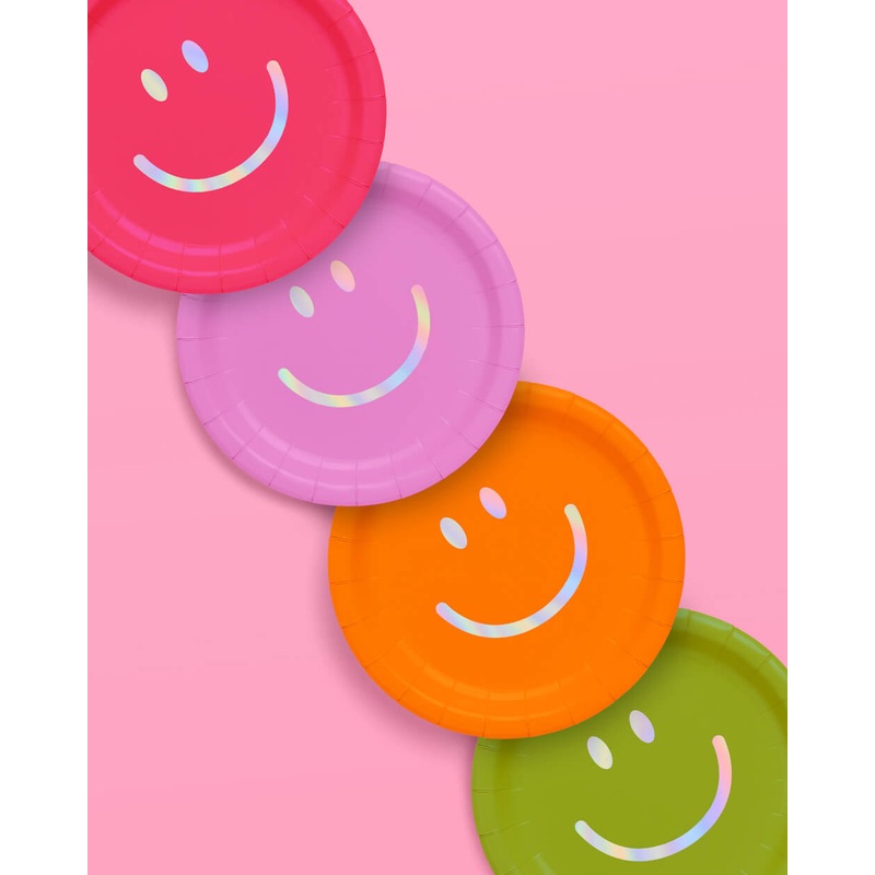 Super Smiley Plates – 24 paper plates