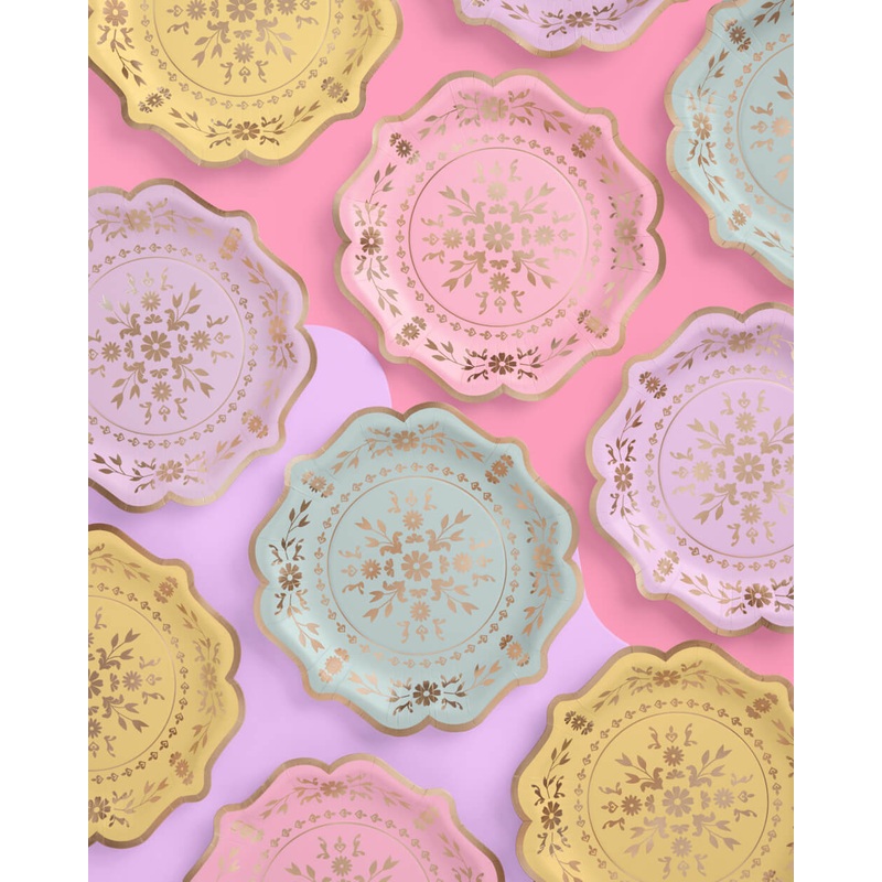 Tea Time Plates – 24 paper plates