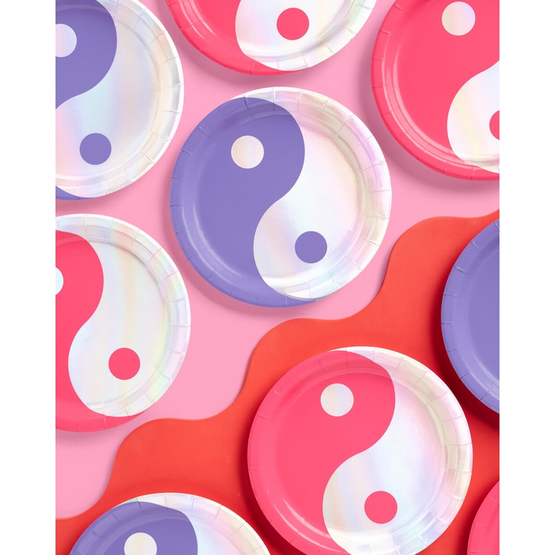 Yin Yang Plates – 24 paper plates