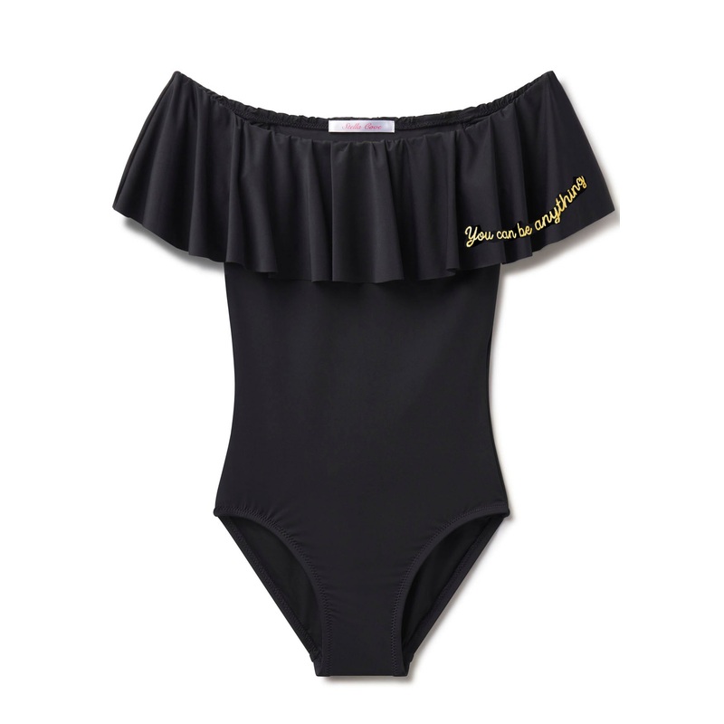 You Can Be Anything Black Swimsuit