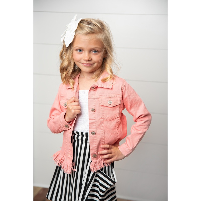 Pink Fringe Jacket|3|4|5|6|7|8|10|12|14