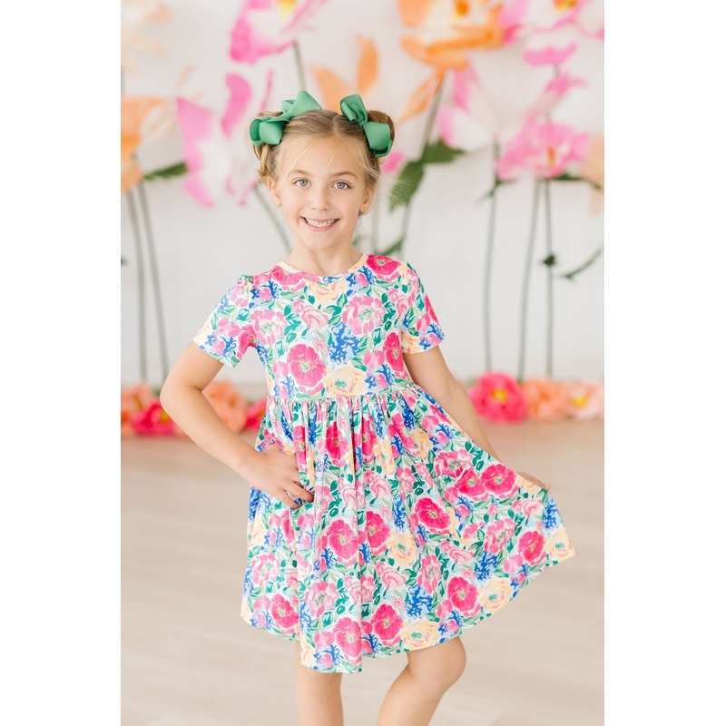 Wildflower Wishes S/S Pocket Twirl Dress