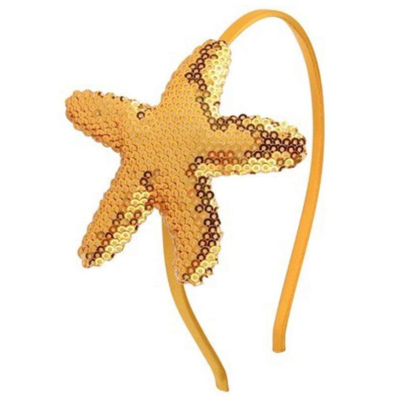 Gold Star Headband for Girls