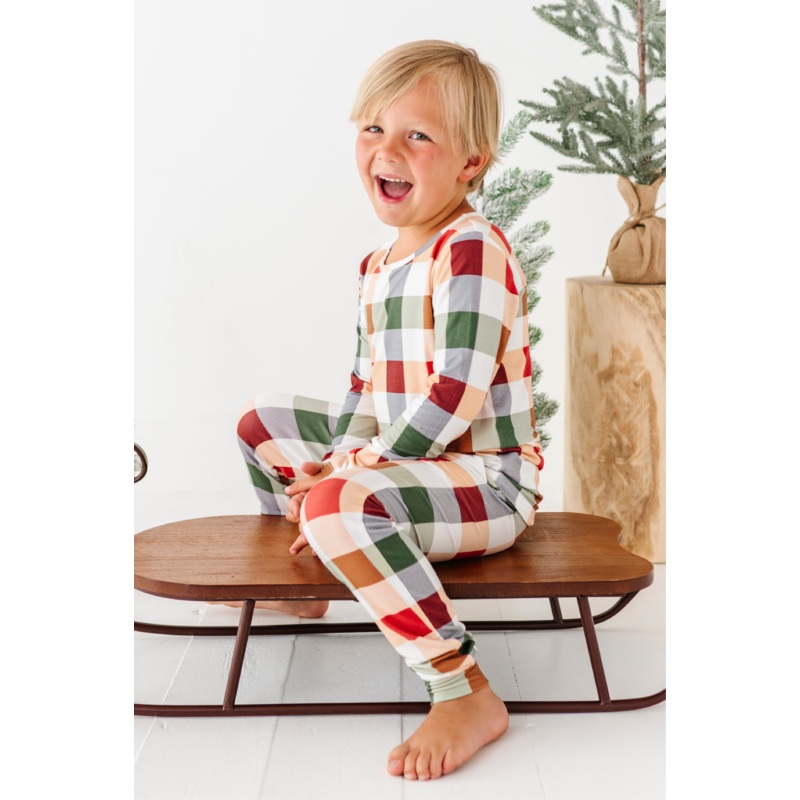 Holiday Plaid | BOYS JOGGER SET