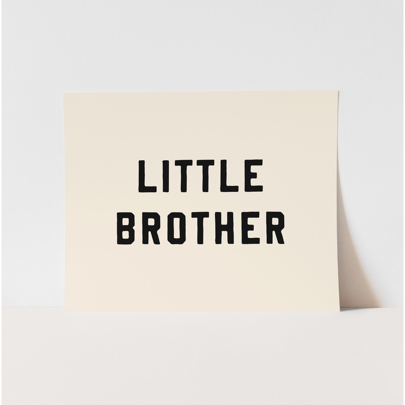 Little Brother Art Print|5×7″|8×10″|11×14″