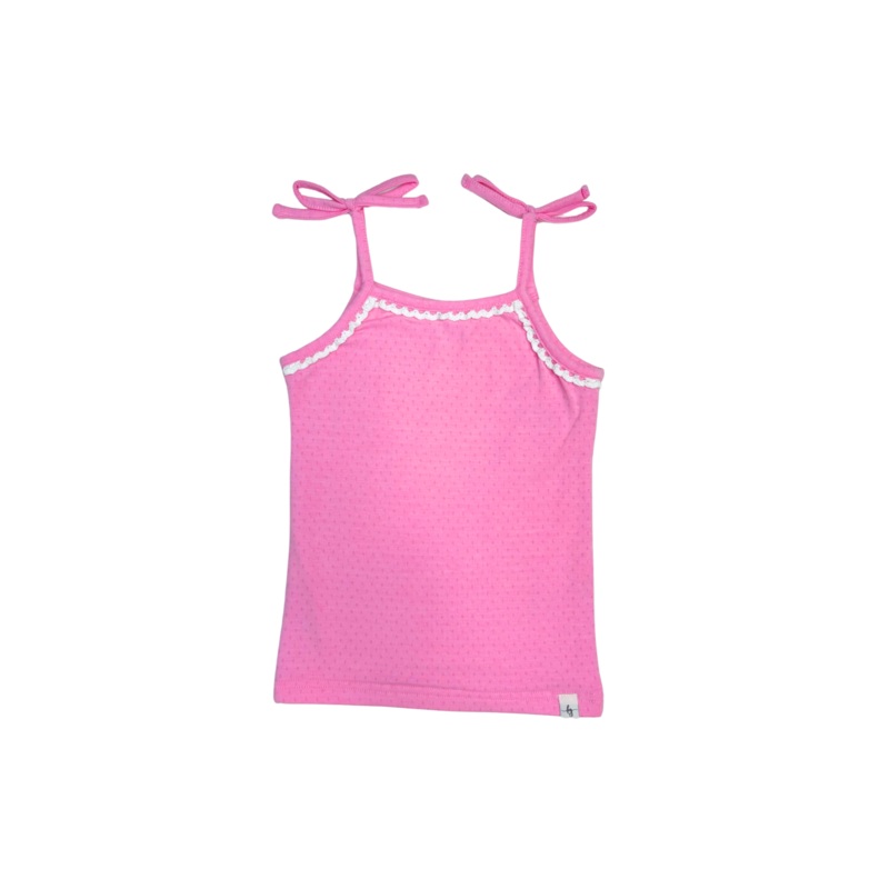 Pink Pointelle Tank Top|2T|3T|4T|5Y|6Y|7Y|8Y|10Y|12Y|14/16Y