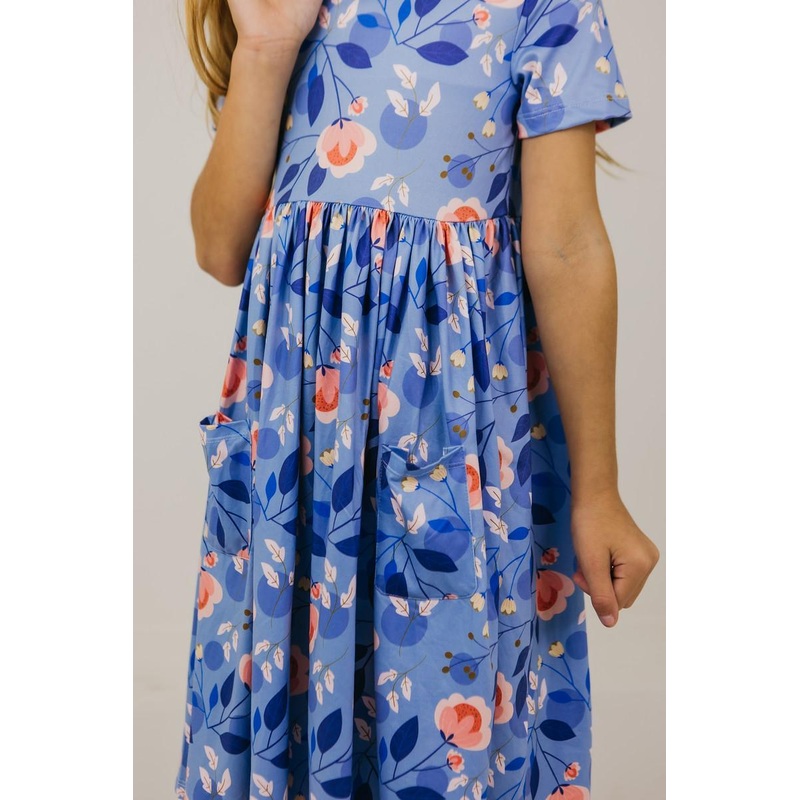 Country Blooms S/S Pocket Twirl Dress