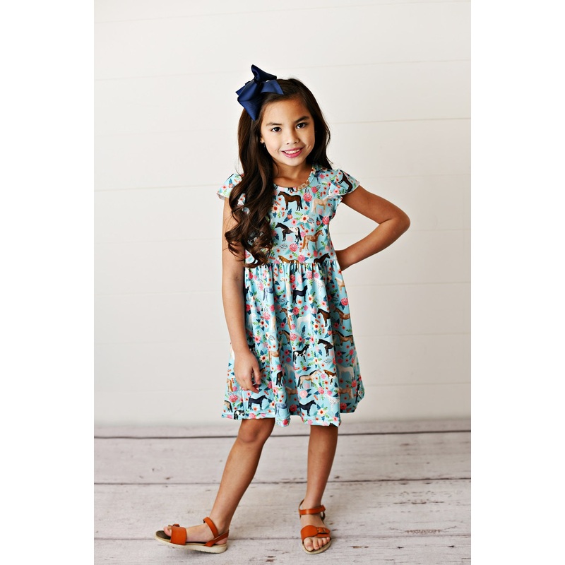 Horse Flutter Dress|2|3/4|5/6|7/8|10/12|14
