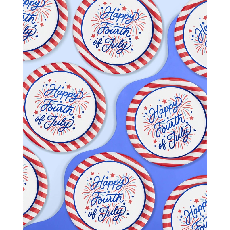Party In The USA Plates – 25 paper plates