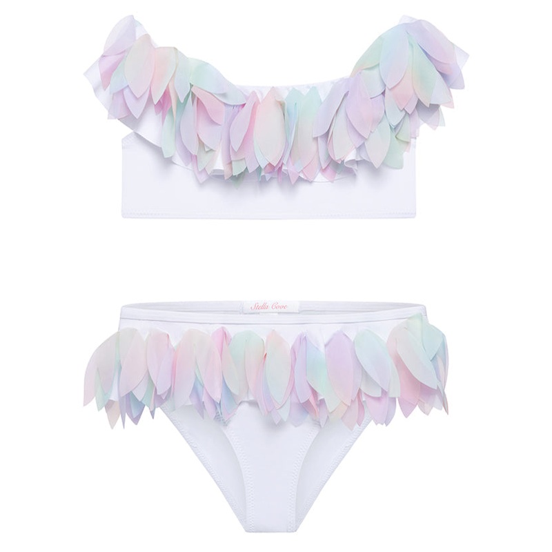 White Bikini with Unicorn Petals