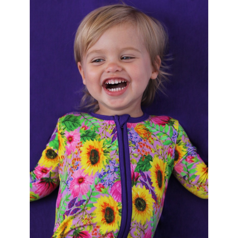 90s Floral Zip Romper|Newborn|0-3 months|3-6 months|6-9 months|9-12 months|12-18 months|18-24 months