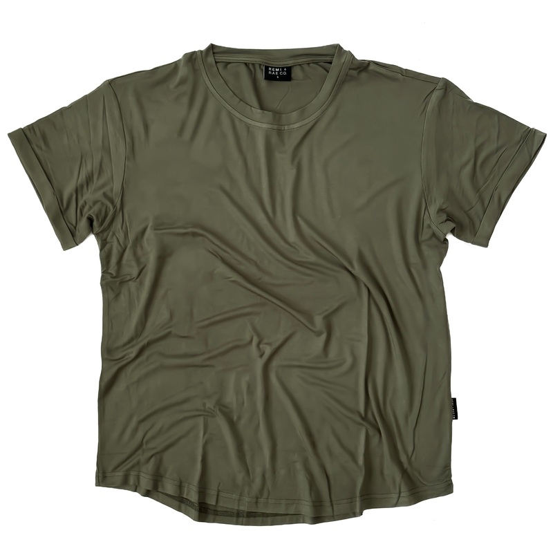ADULT – BAMBOO BASIC TEE – PINE
