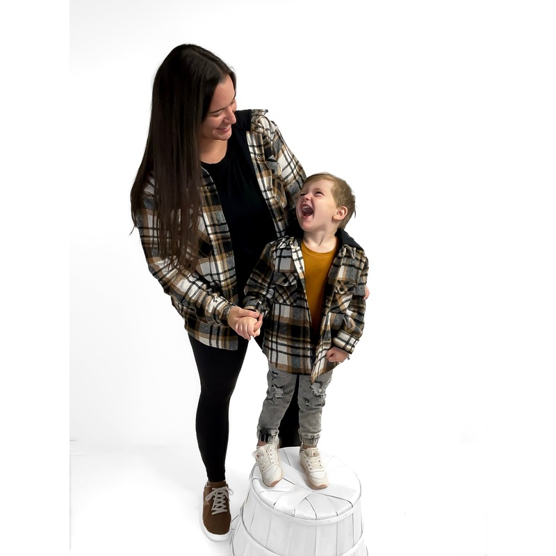 ADULT – FLANNEL JACKET – CARAMEL