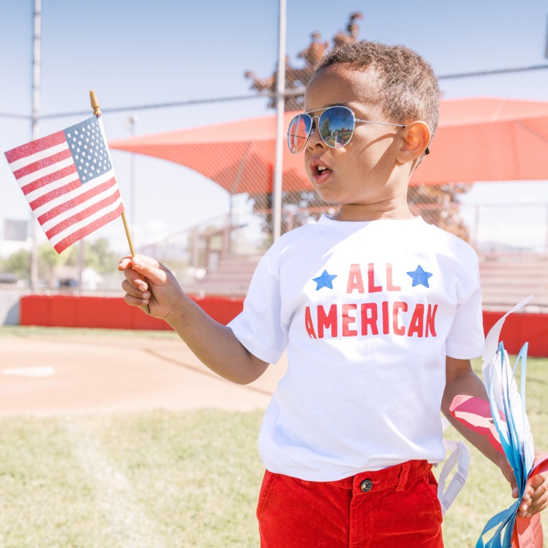 All American|2T|3T|4T|5T|Youth Small|Youth Med|Youth Large|Natural|White