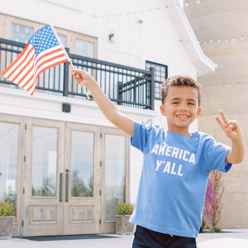 American Y’all|2T|3T|4T|5T|Youth Small|Youth Med|Youth Large|Natural|Pink|Red|Blue