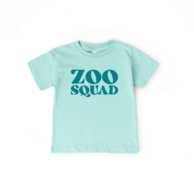 Zoo Squad|18/24 Month|12/18 Month|2T|3T|4T|5T|Youth Small|Youth Med|Youth Large|Natural|Ice Blue|Peach|Pink|Lavender|Teal