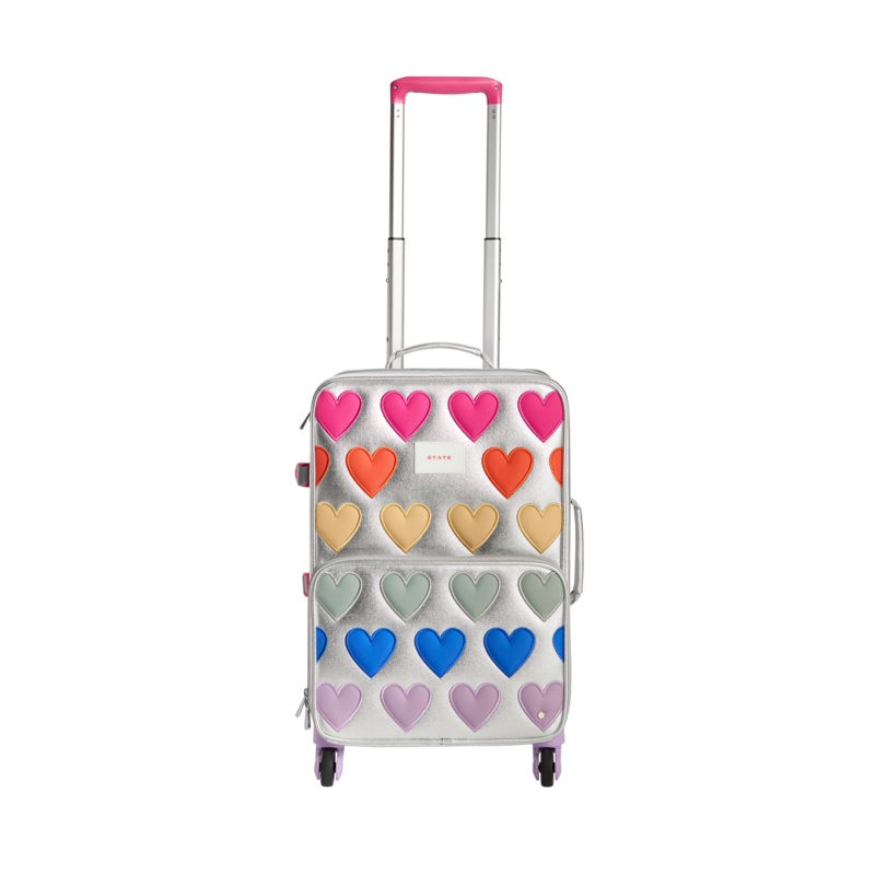 Logan Carry-On Suitcase|Patchwork Hearts