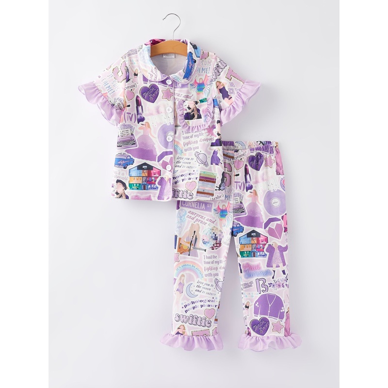 TS Character Print  Girls Pajamas