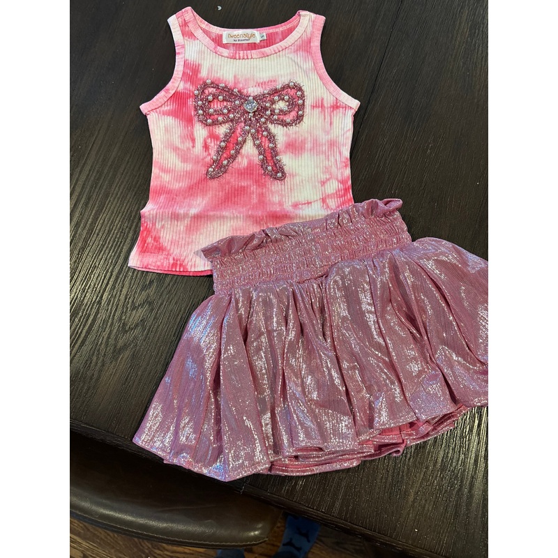 Tweenstyle by Stoopher – Mauve Pink Plisse Skort