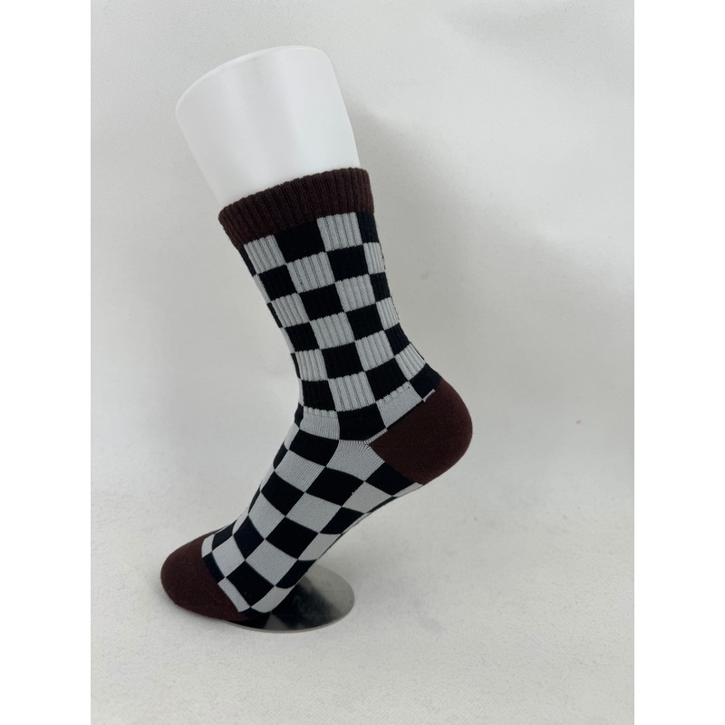 All Checked Out Socks|XS (3c – 6c)|S (7c – 10c)|M (10c – 13c)|L (Kids 1Y – 5Y)|Adult (Womens 6-10)