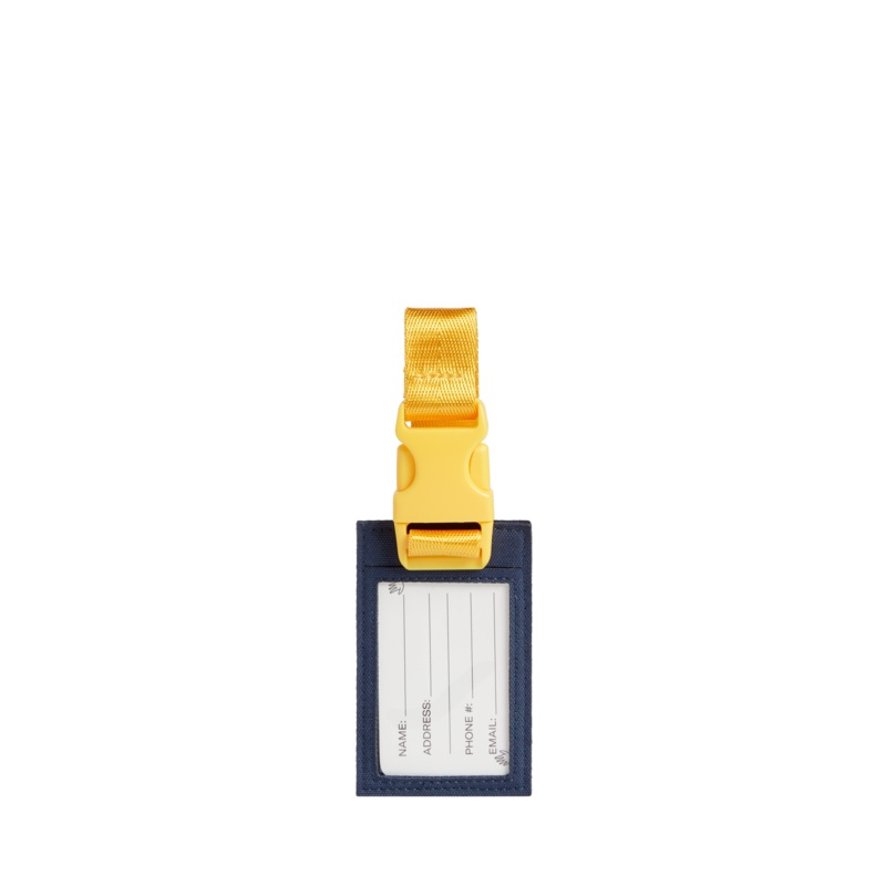 Logan Luggage Tag|Green/Navy