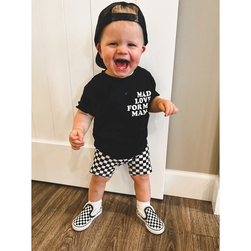 Mad Love for my Mama-Tshirt|12-18M|2T|3T|4T|5T|YXS/S|6-12M|18-24M|Black Tee