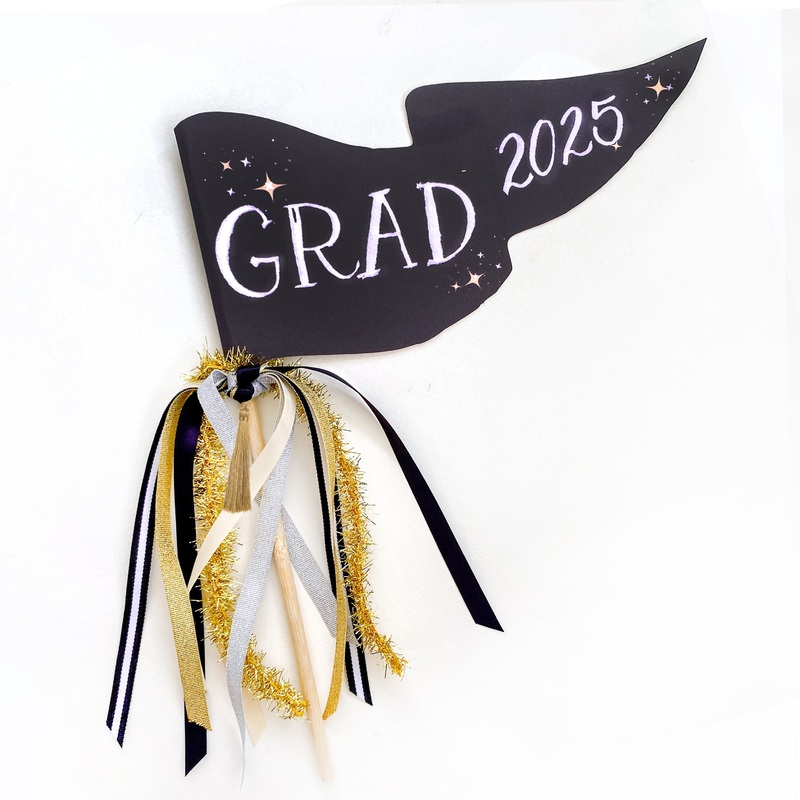 Grad 2025 Graduation Party Pennant