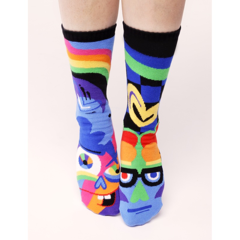 ADULT SILLY & SERIOUS SOCKS|ADULT SMALL|ADULT LARGE