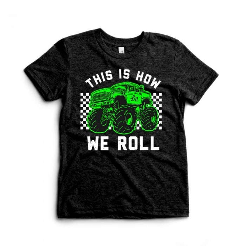 This Is How We Roll Tee|2T|3T|4T|5T|YS (6/8)|Charcoal Black Triblend