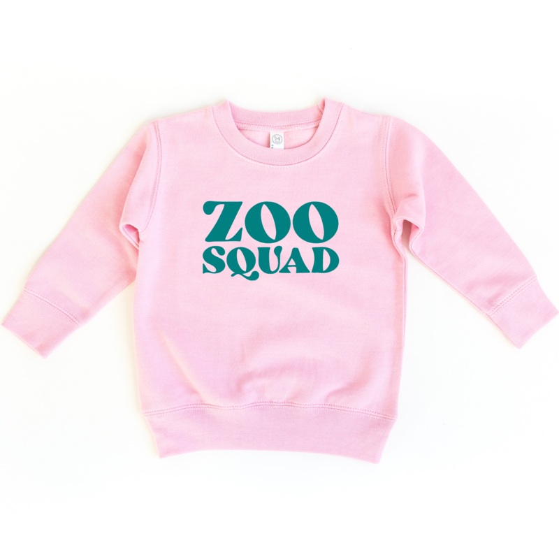 Zoo Squad|2T|3T|4T|5T|7|Youth SM|Youth Med|Youth Lg|Pink|Teal|Natural Heather