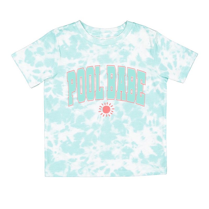 Pool Days Tie-Dye|2T|3T|4T|5/6|7/8|10/12|14/16|Blue|Pink
