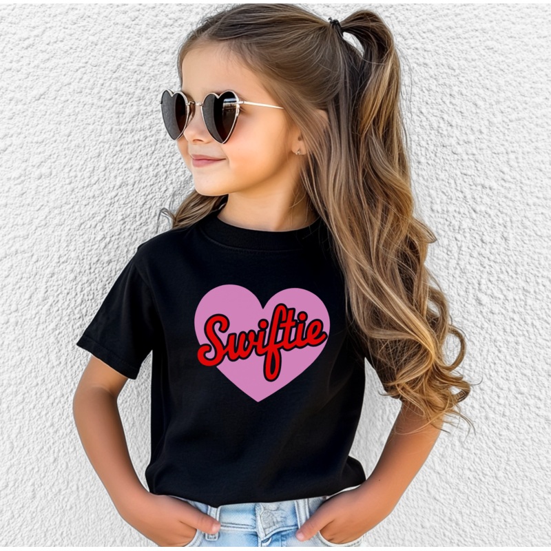 Swiftie|2T|3T|4T|5T|6/8 (YS)|10 (YM)|12 (YL)|Black|Pink