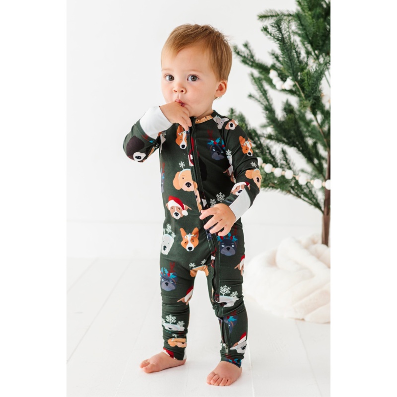 Christmas Doggies | ZIP ROMPER