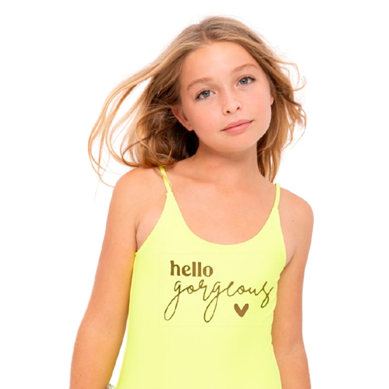 Hello Gorgeous Neon Yellow Swimsuit