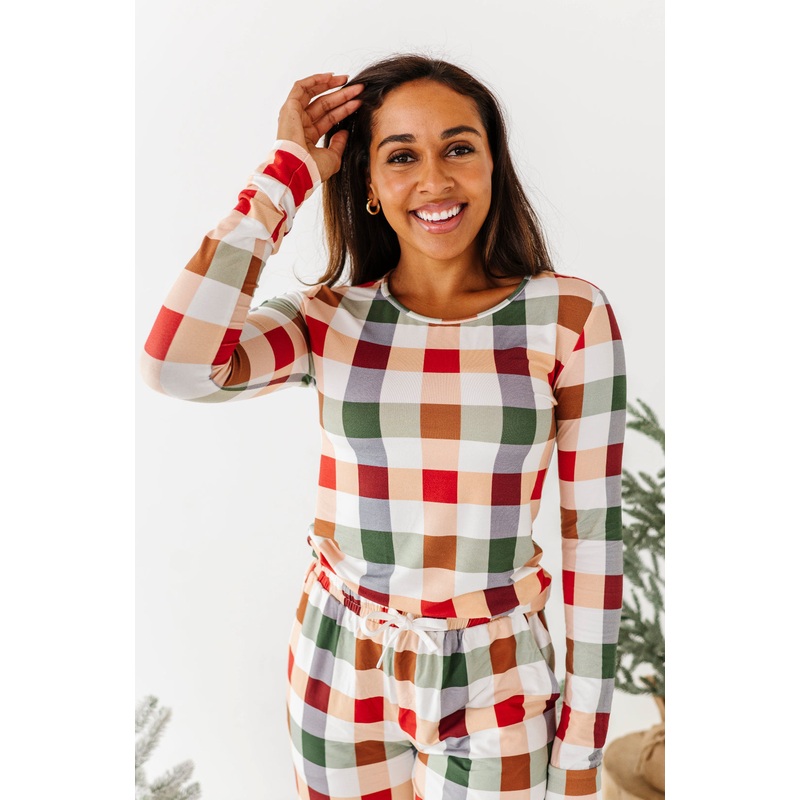 Holiday Plaid | Womens PJ TOP|X-SMALL (*SHIPS NOV 5-25th)|SMALL (*SHIPS NOV 5-25th)|MEDIUM (*SHIPS NOV 5-25th)|LARGE (*SHIPS NOV 5-25th)|X-LARGE (*SHIPS NOV 5-25th)|XX-LARGE (*SHIPS NOV 5-25th)|XXX-LARGE (*SHIPS NOV 5-25th)