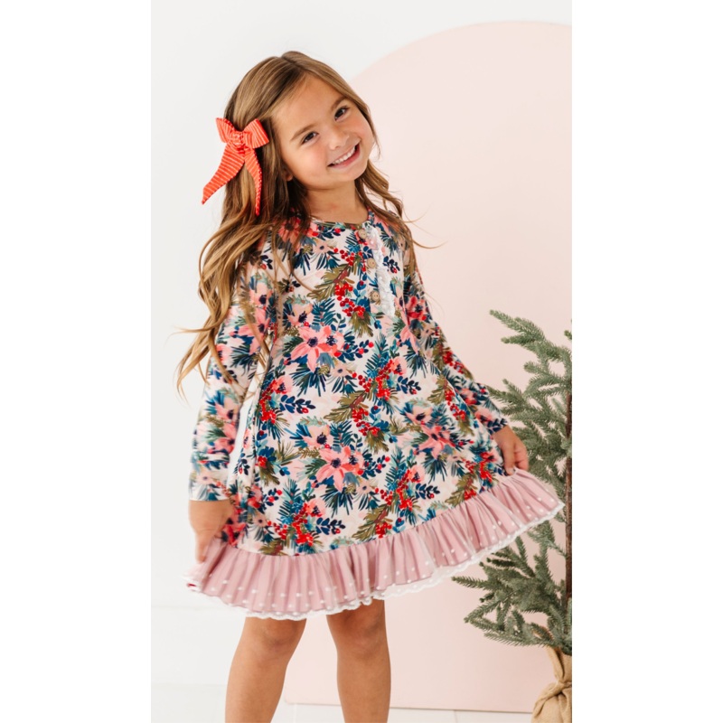 Holly Floral | NIGHTGOWN|2T (*SHIPS NOV 5-25th)|3T (*SHIPS NOV 5-25th)|4T (*SHIPS NOV 5-25th)|5T (*SHIPS NOV 5-25th)|6T (*SHIPS NOV 5-25th)|7 year (*SHIPS NOV 5-25th)|8 year (*SHIPS NOV 5-25th)|10 year (*SHIPS NOV 5-25th)|12 year (*SHIPS NOV 5-25th)|14 ye