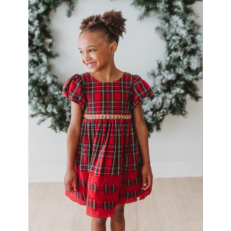 *PREORDER* Christmas Tartan Charlotte Dress