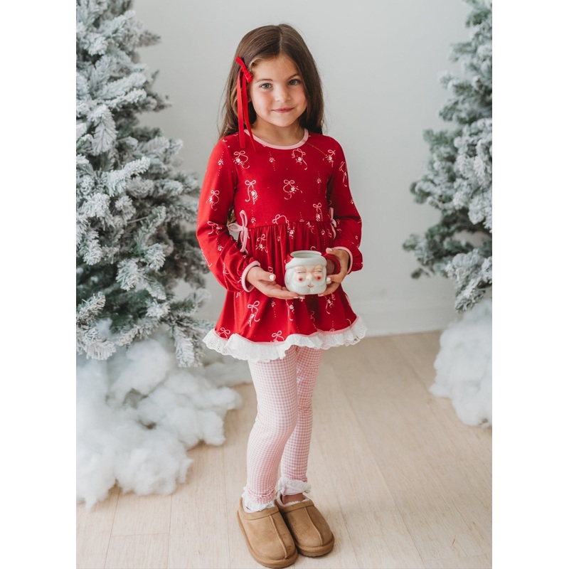 *PREORDER* Santa’s Sleigh Bows Tunic Comfort Set