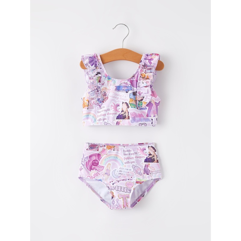 Purple TS Girls Boutique Swimsuit