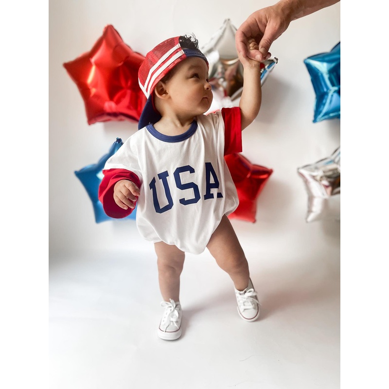 USA ROMPER|0/6M|6/12M|12/18M|18/24M