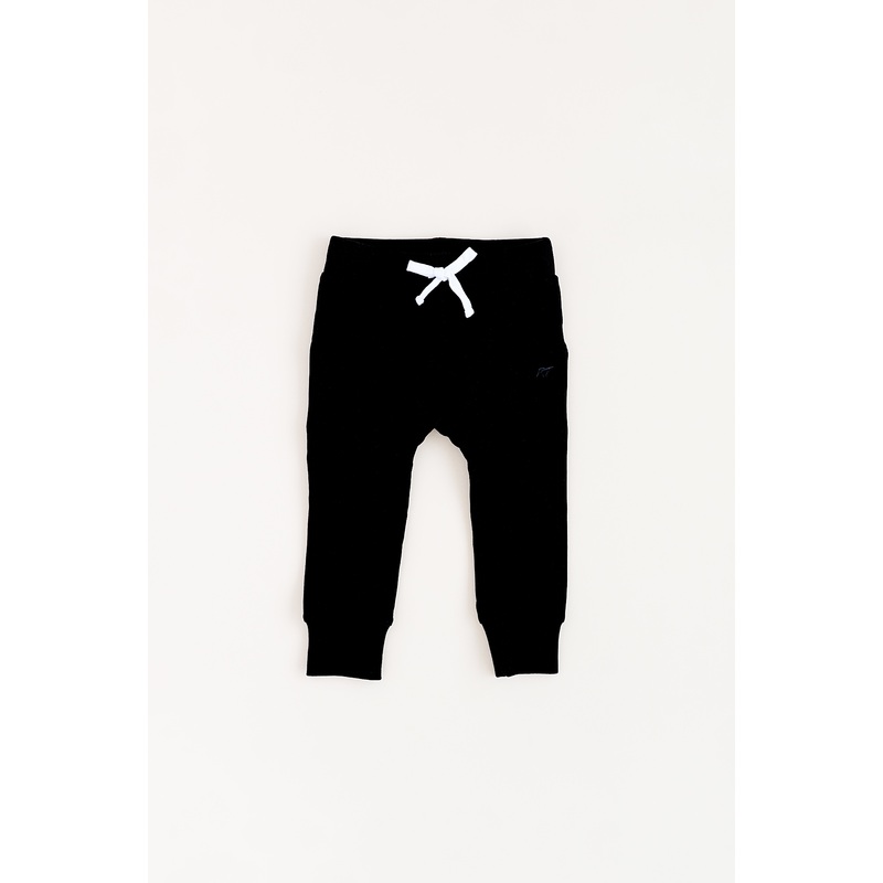 ORGANIC COTTON JOGGERS – ONYX|6-12 months|12-24 months|2T|3T|4T|5T