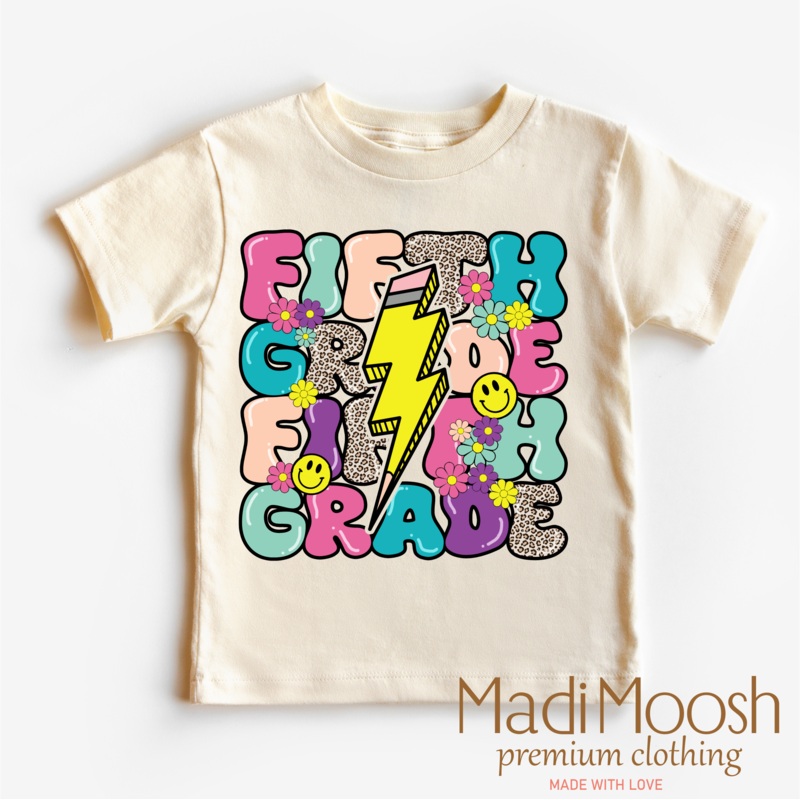 5th Grade Lightning Bolt Back To School Shirt – School Shirt